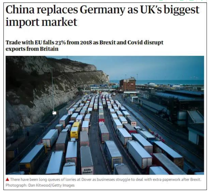 For the first time over Germany, China became the UKs largest source of imports in the first quarte(图1)